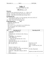 giáo án lớp 1 - Tuần 5