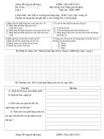 Kiểm tra giữa học kì I