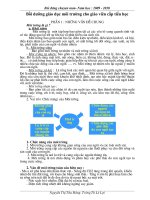 Giáo dục BVMT trong các môn ở TH (chung )