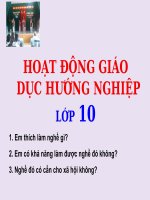HN 10 Chủ đề 1 Em thích nghề gì (1 tiết)
