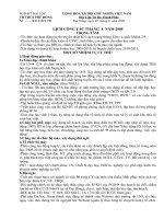 Lịch công tác tháng 8/2009-Phù Đổng