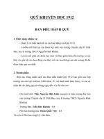 Ban điều hành Quỹ 1912