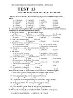 BAI TAP BOI DUONG HSG AV8 ( TEST 13 - TEST 14)