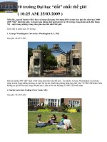 10 trường Đại học ĐẮT nhất thế gioi