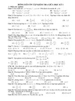 De cuong on thi giua ki 1 lop 10