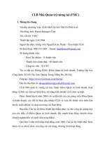 THONG TIN CLB Nhà Quản trị tương lai (FMC)