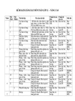 Phan phoi chi tiet CT Toan 11 NC(New, hot)