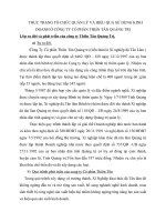 THỰC TRẠNG TỔ CHỨC QUẢN LÝ VÀ HIỆU QUẢ SỬ DỤNG KINH DOANH Ở CÔNG TY CỔ PHẦN THIấN TÂN QUẢNG TRỊ