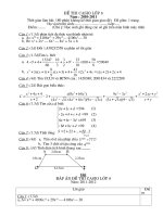 ĐỀ THI CASIO LOP 8 