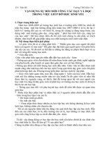 SKKN - Vận dụng sự đổi mới công tác dạy và học trong việc giúp đỡ HS yếu