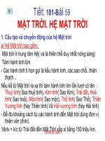 Mặt trời - Hệ mặt trời