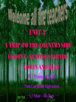 Unit 3 Getting started+Listen and read