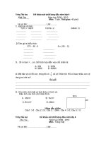 Đề khảo sát chất lượng đầu năm lớp 4