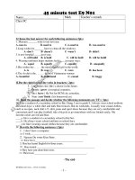 Đề KT 45'''' TA9 số 1