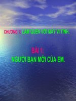 chương 1: Làm quen với máy tính