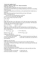 Chương VII_Vât Lí 11 nâng cao