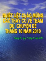 Chuyên đề tháng 10 - 2010