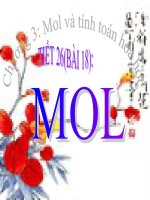 tiết 26(bài 18): MOL