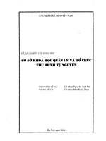 cơ sở khoa học quản lý và tổ chức thu bhxh tự nguyện