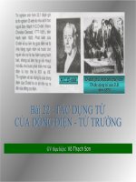 Tác dụng từ của dòng điện-Từ trường