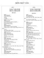 PPCT Môn Ngữ Văn THCS. Chuẩn