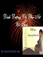 Dinh dưỡng với phụ nữ mang thai