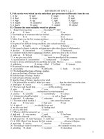 review of unit 1, 2, 3