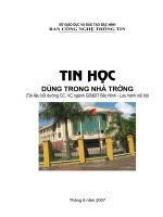 Tin hoc dung trong nha truong (hay)