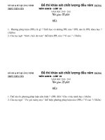 GDCD: Đề thi - Đáp án KSĐN 2010-2011