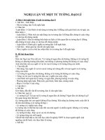 NGHỊ LUẬN VỀ MỘT TƯ TƯỞNG, ĐẠO LÝ