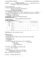 giao an TA 11 ( 3 year) Tran M Tue ( 0977530231