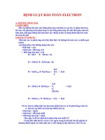 định luật bảo toàn electron