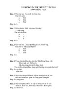 Câu hỏi trí tuệ tuổi thơ