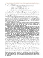 BAI PHÁT BIỂU CỦA GV KHAI GIANG