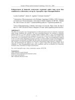 Enhancement of domestic wastewater treatment under long sewer line condition in a laboratory set-up by Aspergillus niger bioaugmentation