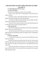 GIẢI PHÁP NÂNG CAO CHẤT LƯỢNG PHÂN TÍCH TÀI CHÍNH TẠI CÔNG TY