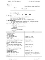 Giáo án lớp 1 đủ các môn tuần 6 -10