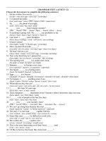 Trắc nghiệm Anh 9_Cả năm