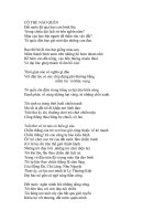 CÓ THỂ NÀO QUÊN