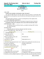 Giao an lop 4- tuan 10 Du cac mon chuan kien thuc theo chuong trinh moi