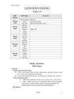 Giáo án lớp 3 tuần 16