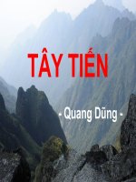 Bài giảng Tây Tiến