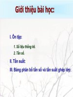Bảng phân bố tần số