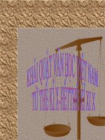 Tiết 34: Khái quát văn học Việt Nam thế kỷ X đến XIX