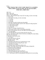 Khóa luận THỰC TRẠNG VIỆC làm và THU NHẬP của LAO ĐỘNG NÔNG THÔN xã QUẢNG PHÚ, HUYỆN QUẢNG điền, 