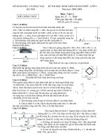 Đề thi HSG mon Vật Lý 9 TP HÀ Nội 08 -09