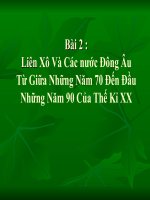 Liên Xô và Các nước Đông Âu...