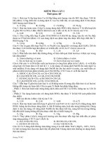 Đề kiểm tra 11
