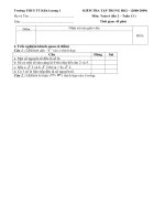 Kiểm tra Toán -lần 2-HKI