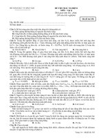 Trắc nghiệm thử 3